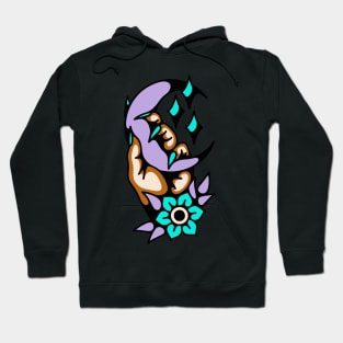 Hand moon flower Hoodie